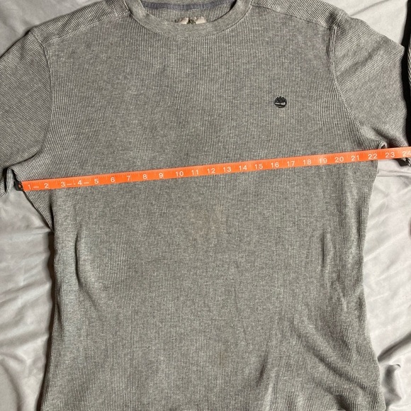 Timberland Men's Long Sleeve Gray Tee - Picture 9 of 11